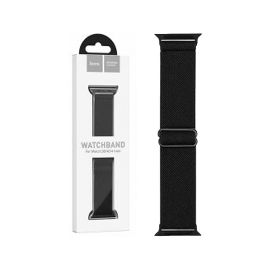 Hoco Elastic Strap for iWatch  WA04 38/40/41mm Black